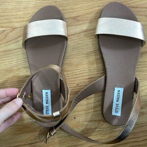Steve Madden rose gold sandals